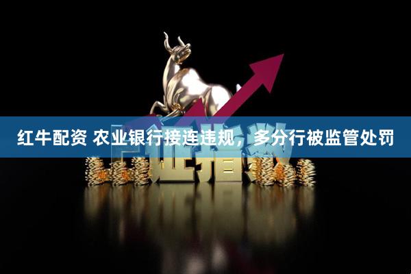 红牛配资 农业银行接连违规，多分行被监管处罚