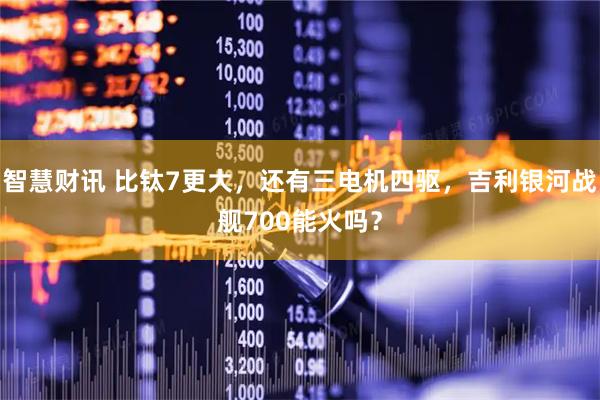 智慧财讯 比钛7更大，还有三电机四驱，吉利银河战舰700能火吗？